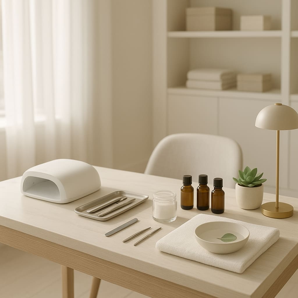 Modernes, helles Nail Spa Studio in Zürich