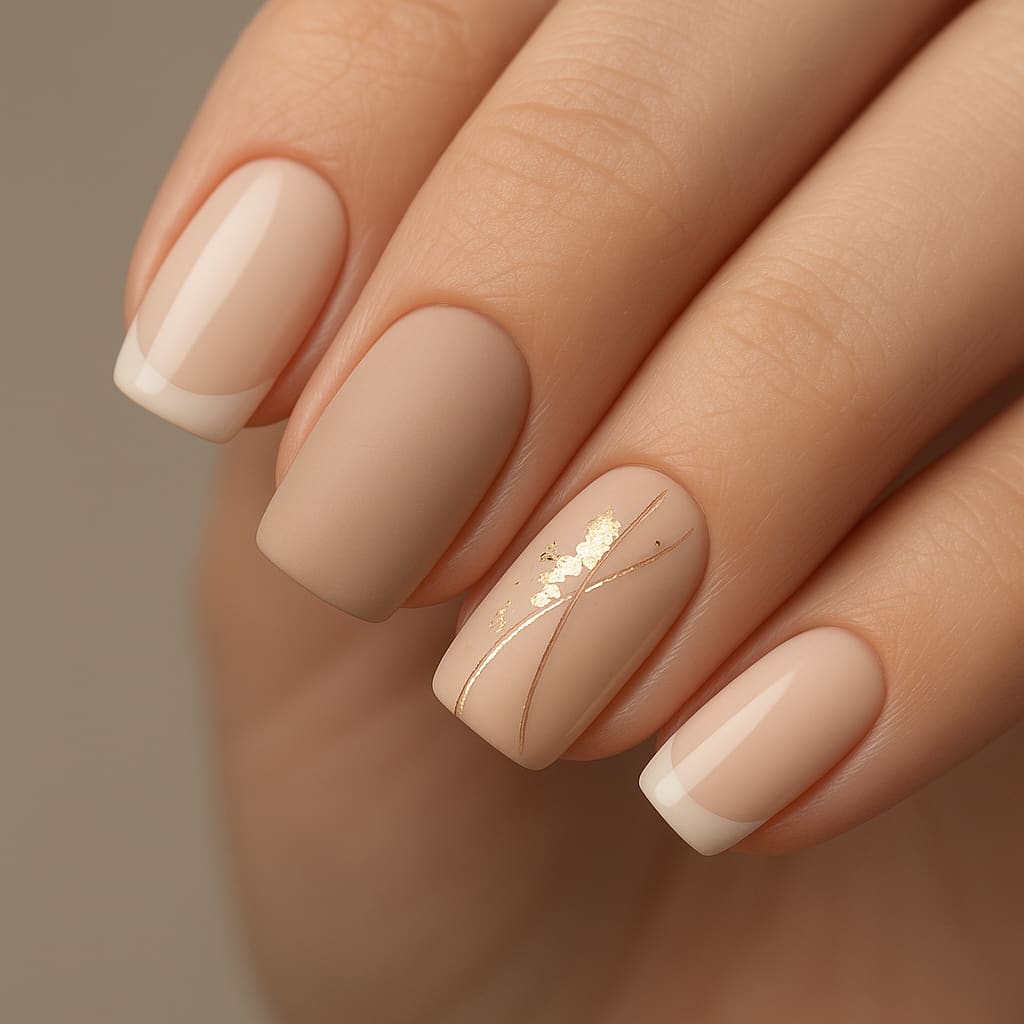Detailaufnahme von stilvoller Nail Art